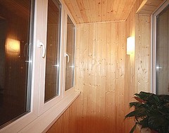 Вагонка на балконе